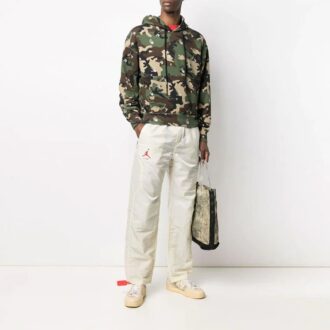 SS21 Camouflage-Allover-Print, lockere Passform, grün