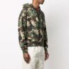 SS21 Camouflage-Allover-Print, lockere Passform, grün