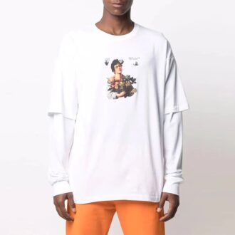 SS21 Caravaggio Jungen Langarm-Pullover Weiß