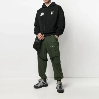 SS21 Cargo-Freizeithose, locker sitzend, grün