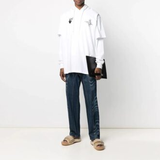 SS21 Casual-Muster-Print Weiß