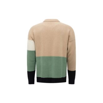 SS21 Colorblock-Logo Rundhalsausschnitt Langarm Colorblock
