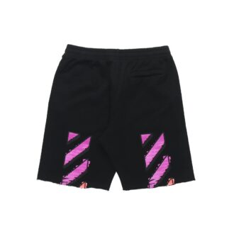 SS21 Diag Stripe Sweat Shorts Herren Schwarz