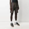 SS21 Gemusterte, locker sitzende Shorts für den Sport, grau