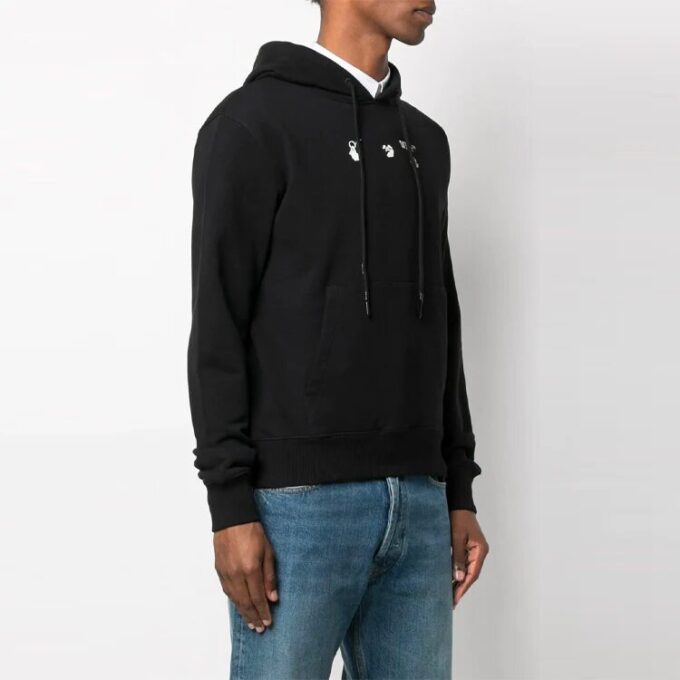 SS21 Langarmshirt für Herren mit Aufdruck, schwarz