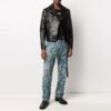 SS21 Logo-Muster Reißverschluss Slim-Fit-Version Schwarz