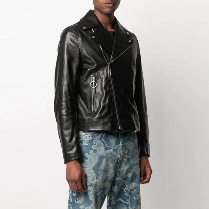 SS21 Logo-Muster Reißverschluss Slim-Fit-Version Schwarz