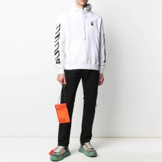 SS21 Spray Marker Logo Printing Loose Fit Weiß