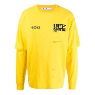 Unisex SS21 Logo-Aufdruck Sweatshirt Gelb